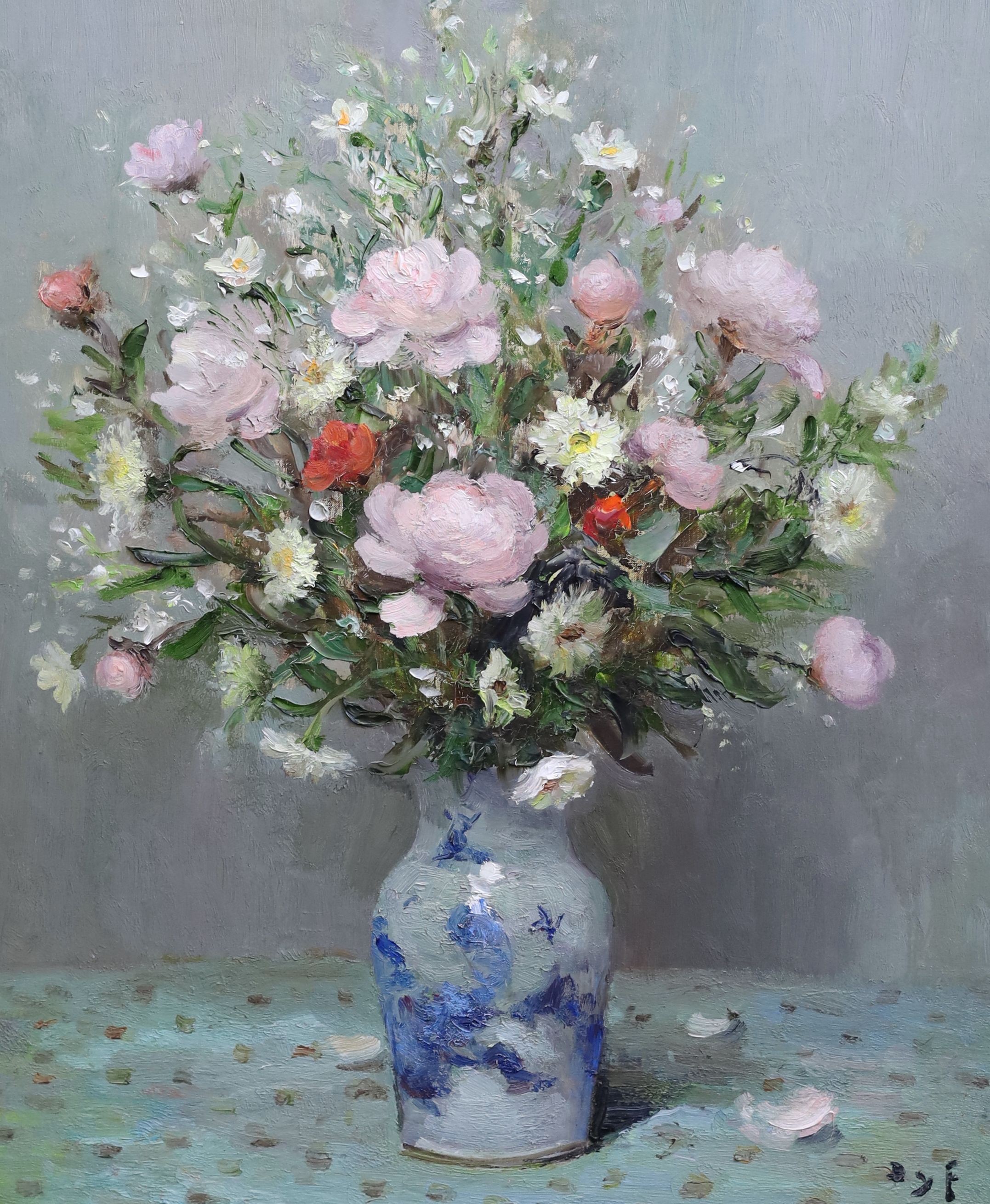 Marcel Dyf (French, 1899-1985), 'Pivoines', oil on canvas, 64 x 53cm